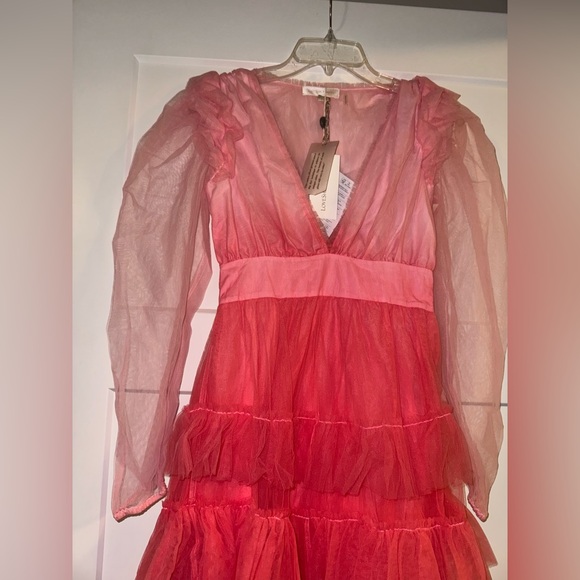 New LoveShackFancy Francoise Gown in Millennial Pink Ombre 2 - Picture 5 of 7